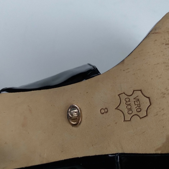 David Charles black patent stilettos size 8 - Picture 5 of 8